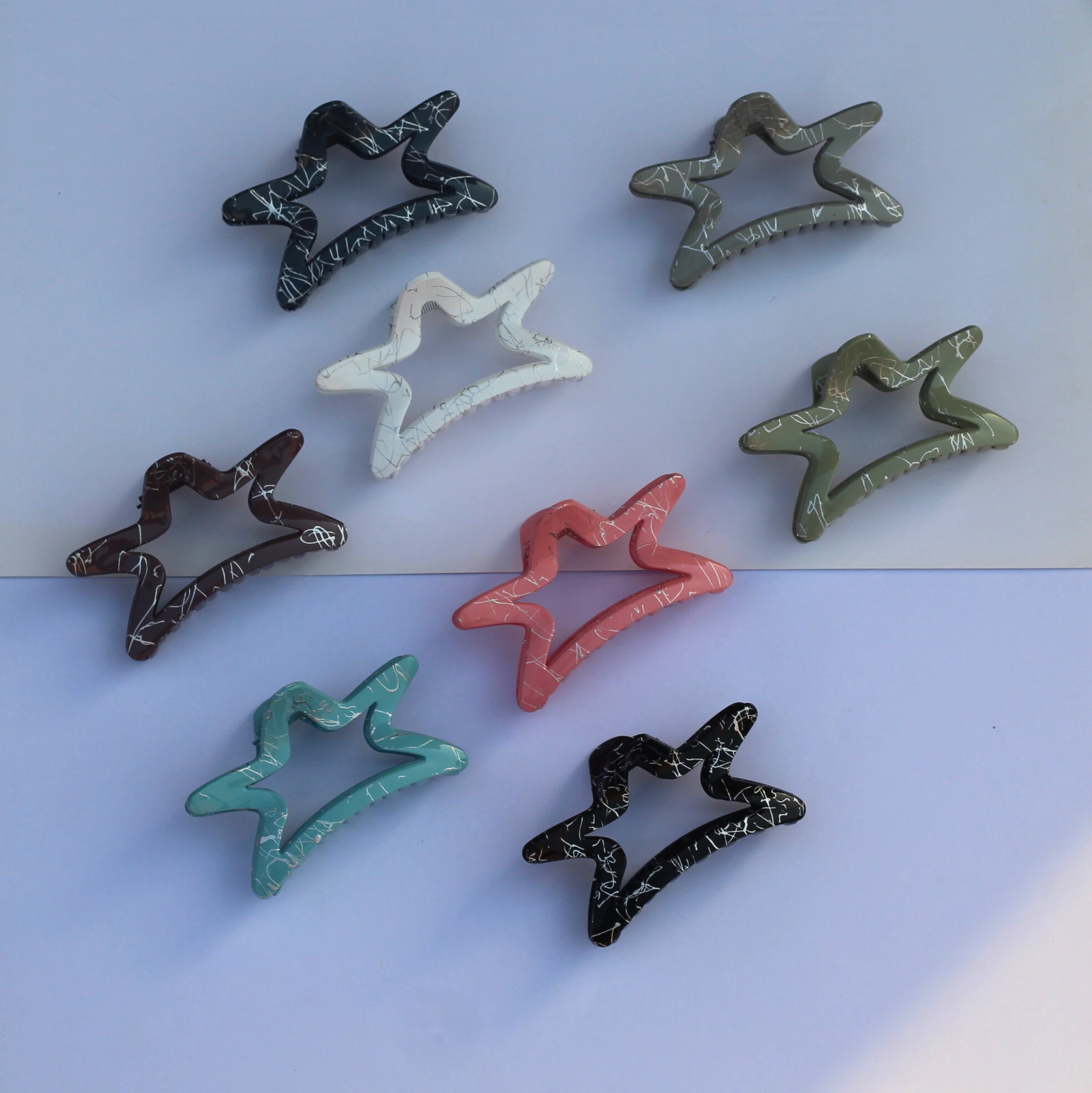 Korean Five Pointed Star Hair Claw -1