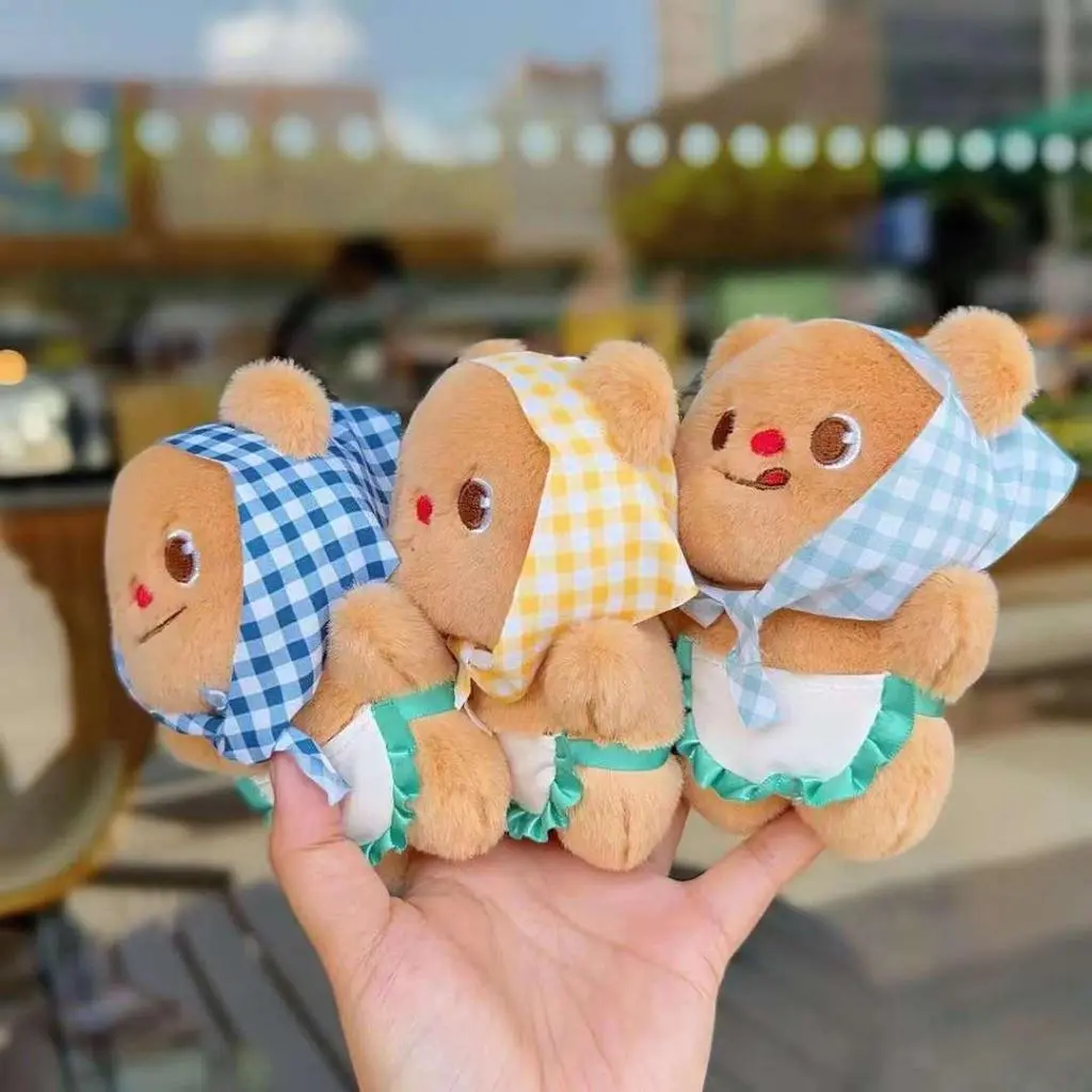 Butter Bear Headscarf Plush Keychain Overview -7