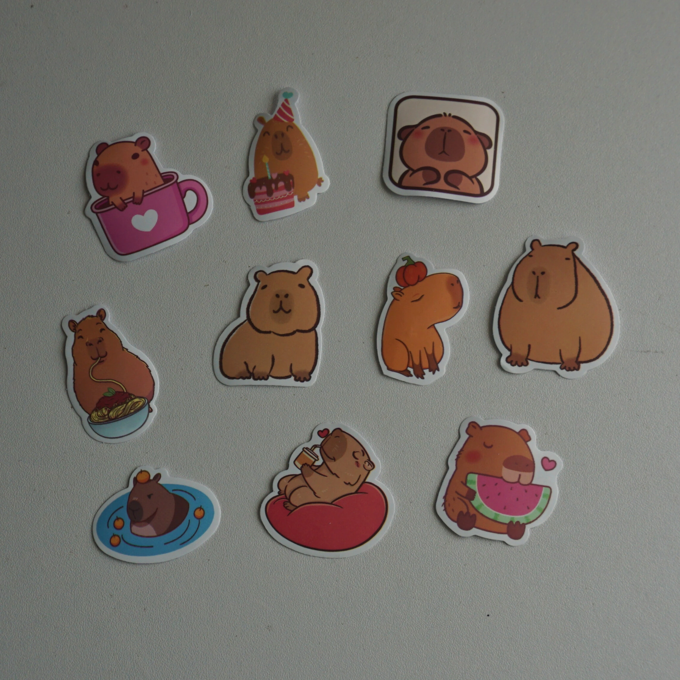 Capybara Die-Cut Stickers Pack -6