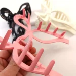 Matte Coquette Bow Hair Claws -13