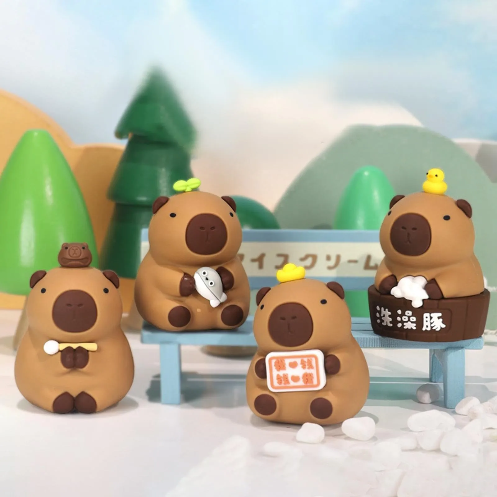 Cute Capybara Decorative Figure -1