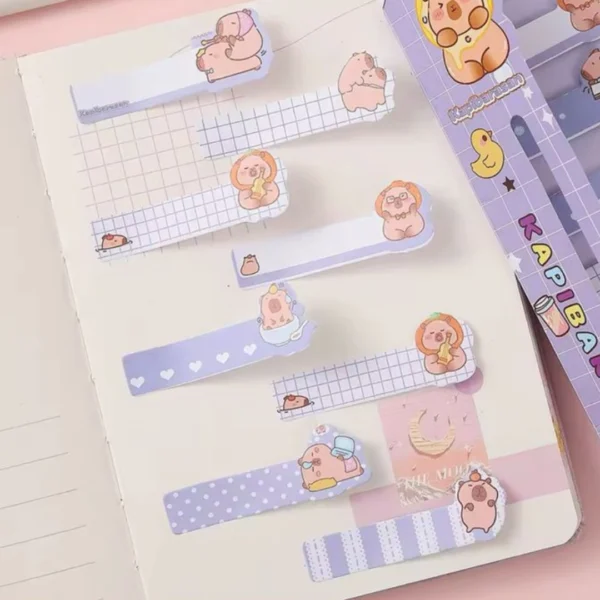 Kawaii Capybara Sticky Notes Tabs -6