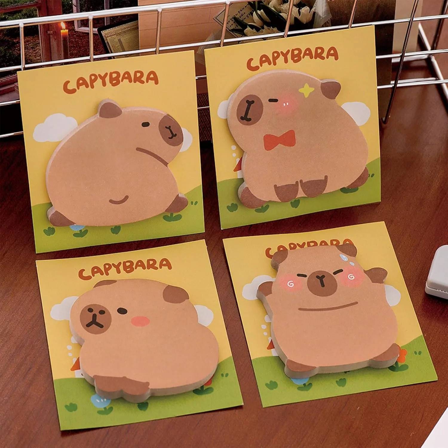 Cute Capybara Shaped Sticky Notes -5