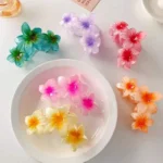 Pinteresty Triple Flower Hair Claw Clips -3