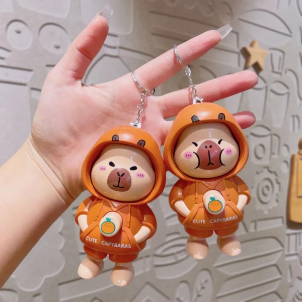Capybara Face Changing Toy Keychain -6