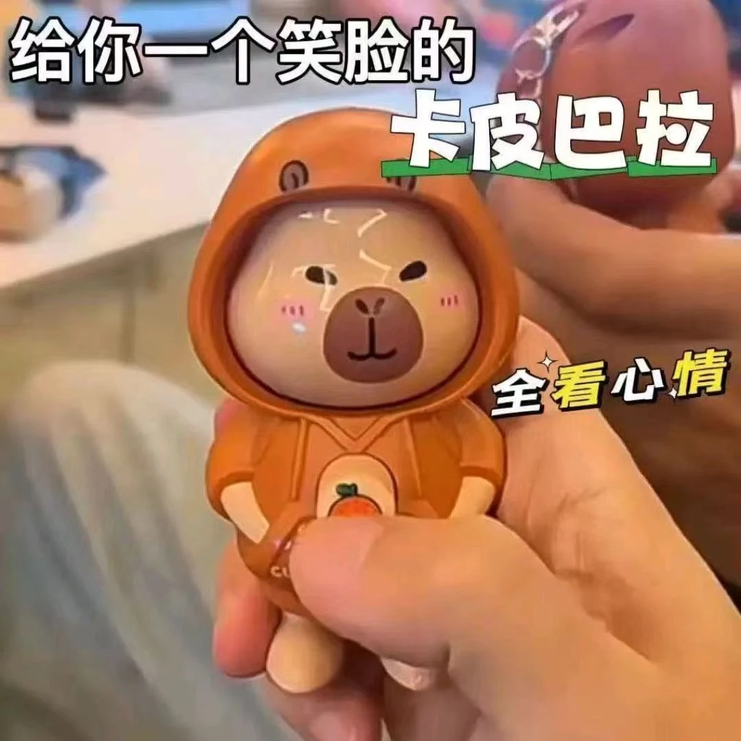 Capybara Face Changing Toy Keychain -3