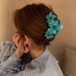 Pinteresty Triple Flower Hair Claw Clips -15