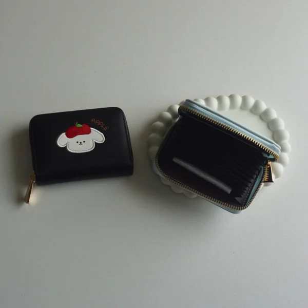 Apple Bunny & Bear Kawaii Card Wallet -5