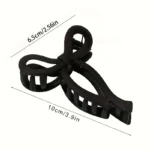 Matte Coquette Bow Hair Claws -12