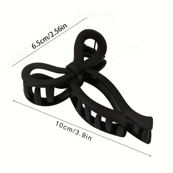 Matte Coquette Bow Hair Claws -12