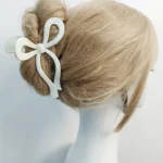 Matte Coquette Bow Hair Claws -14