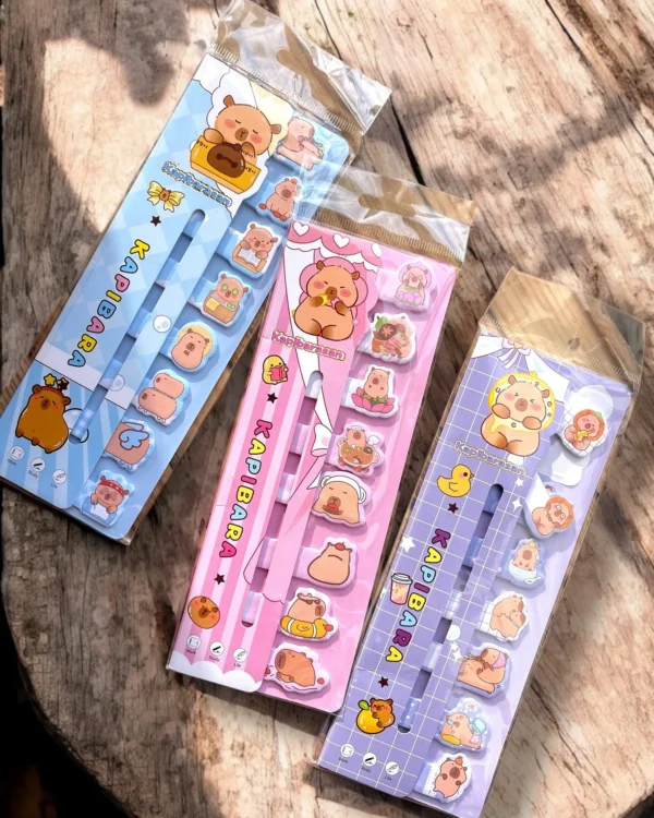 Kawaii Capybara Sticky Notes Tabs -8