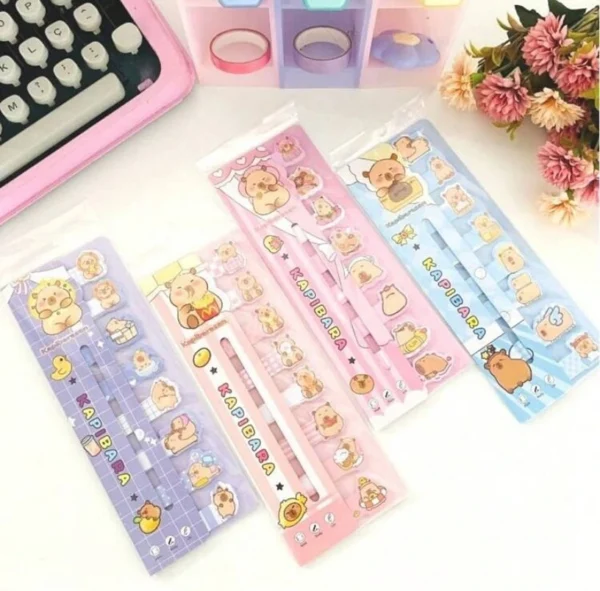 Kawaii Capybara Sticky Notes Tabs -7