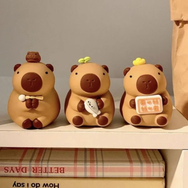 Cute Capybara Decorative Figure -7