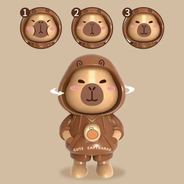 Capybara Face Changing Toy Keychain -7