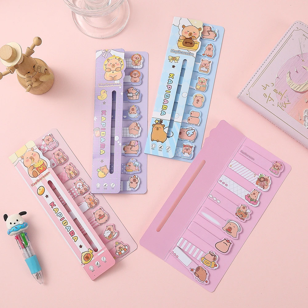 Kawaii Capybara Sticky Notes Tabs -1