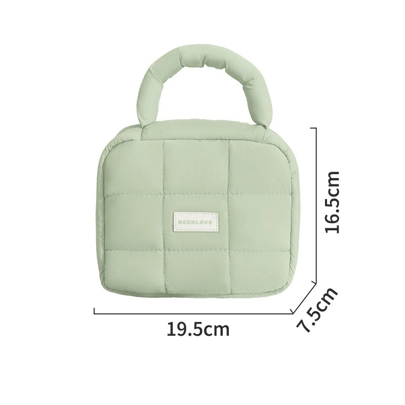 Soft Quilted Makeup Storage Bag -5