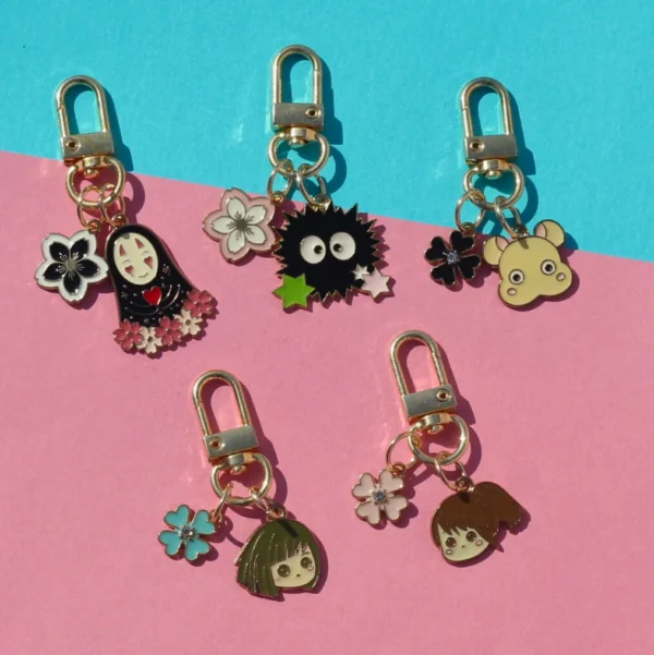 New Spirited Away Charm Keychains -5