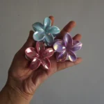 Shiny Pastel Flower Hair Claws -7