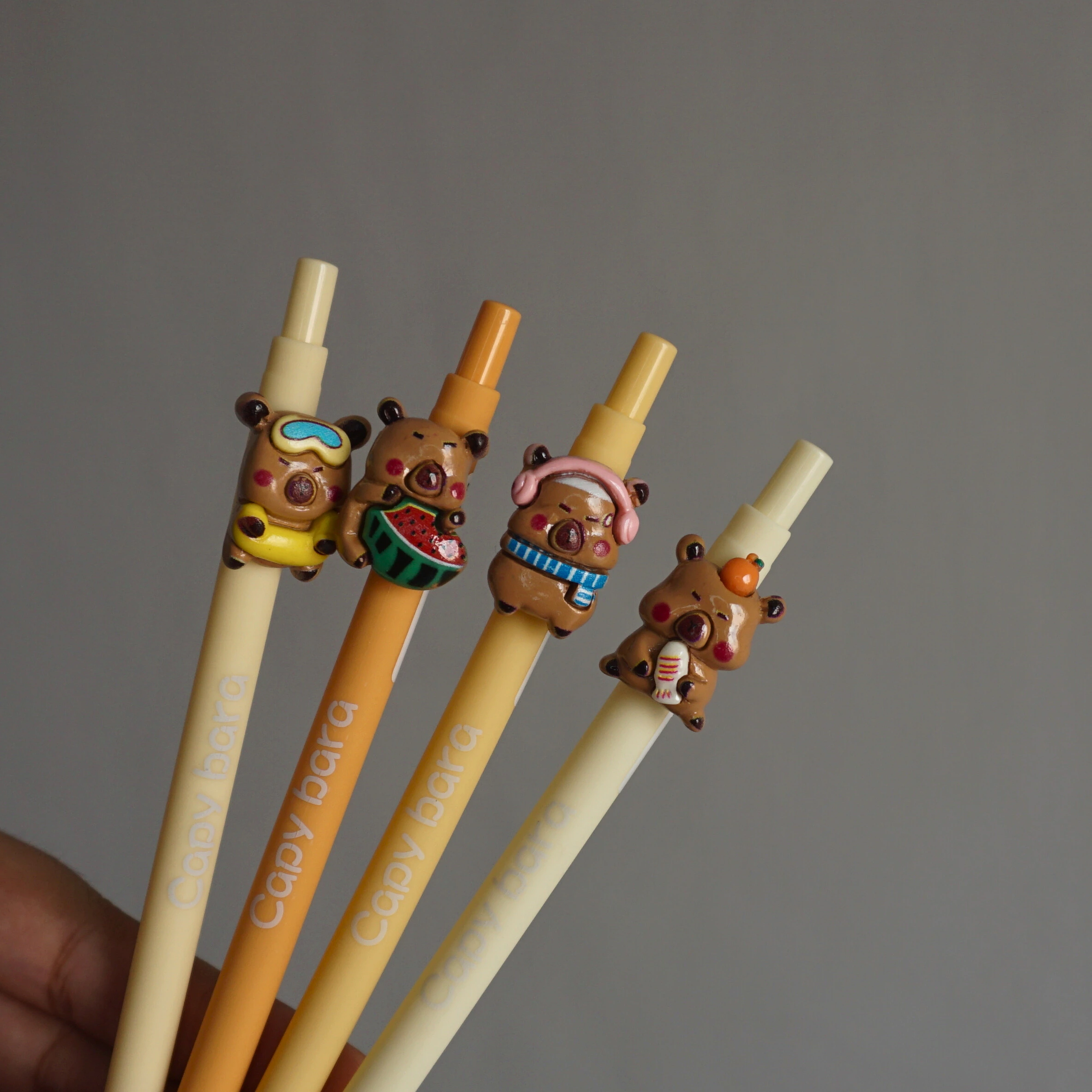 Cute Capybara Charm Mechanical Pencils -6