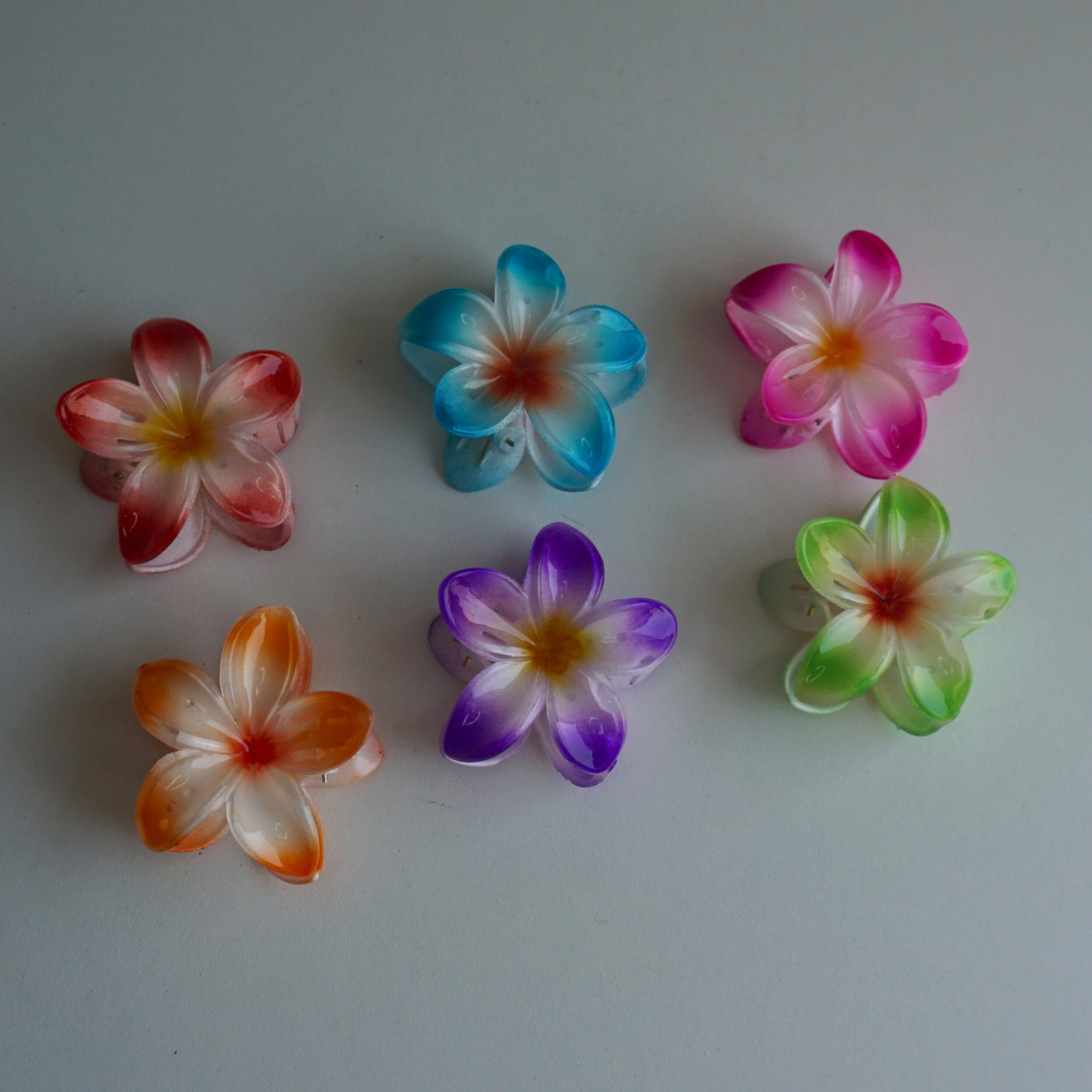 Realistic Glossy Flower Hair Claws -8