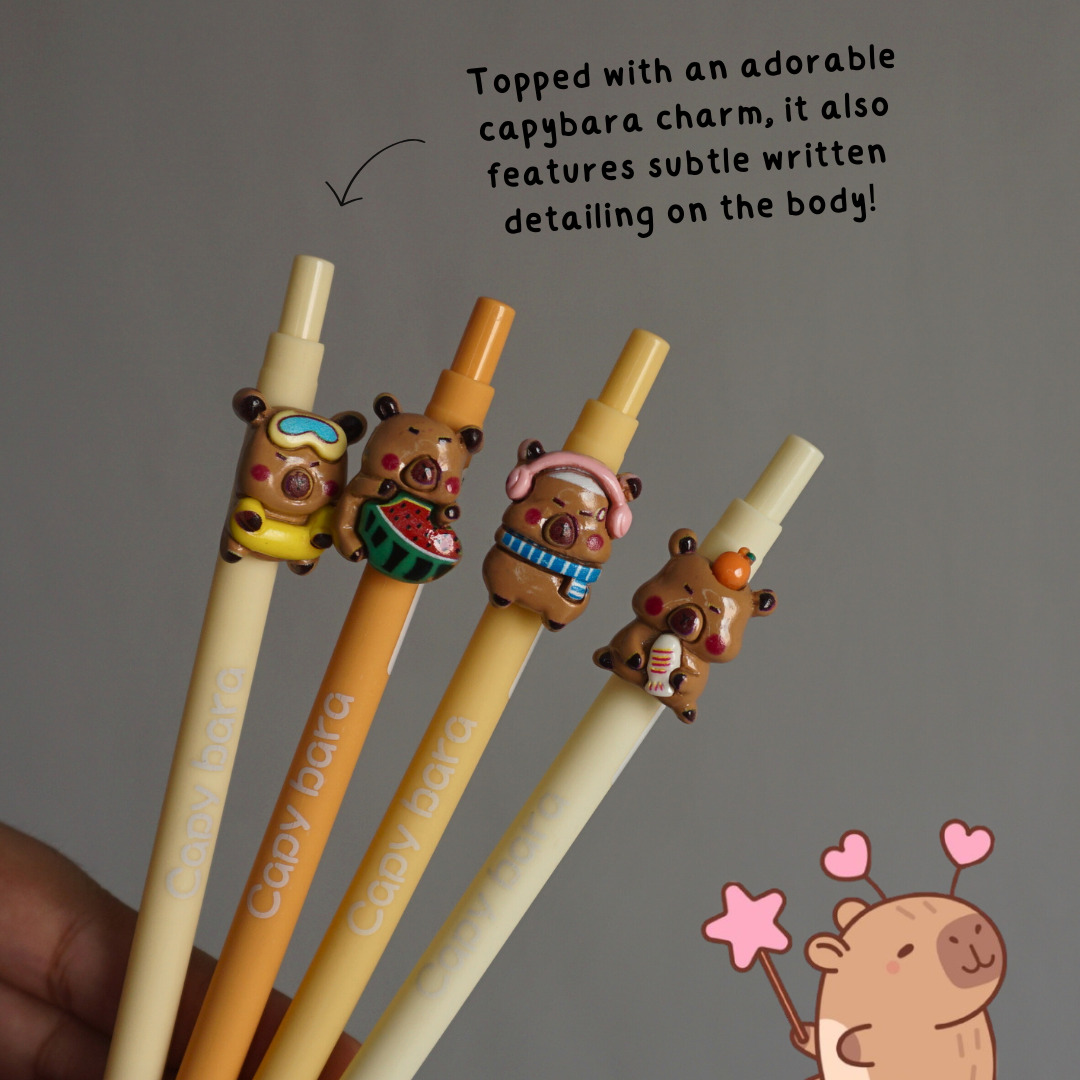 Cute Capybara Charm Mechanical Pencils -2