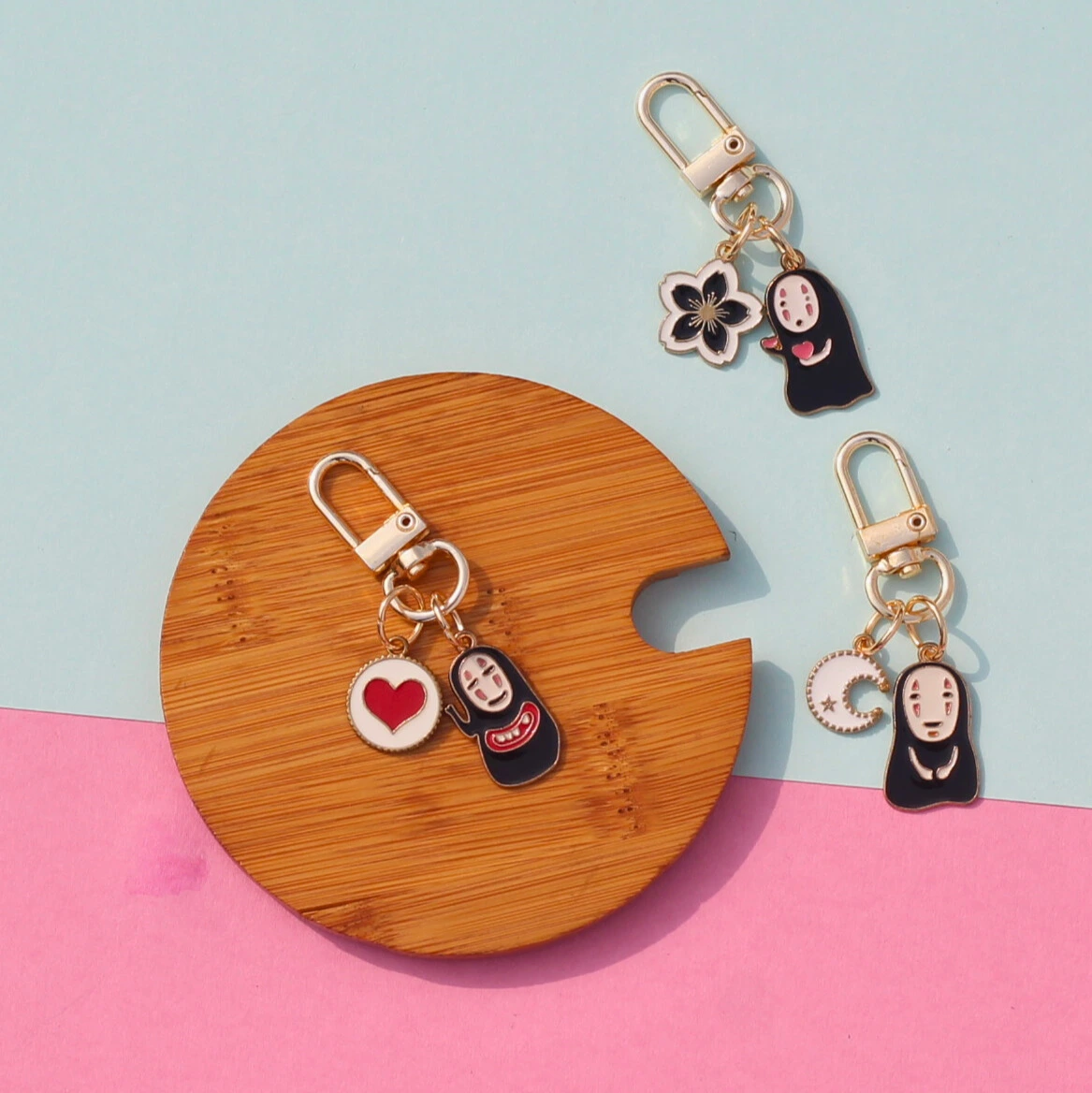 Cute No Face Key Charms -5