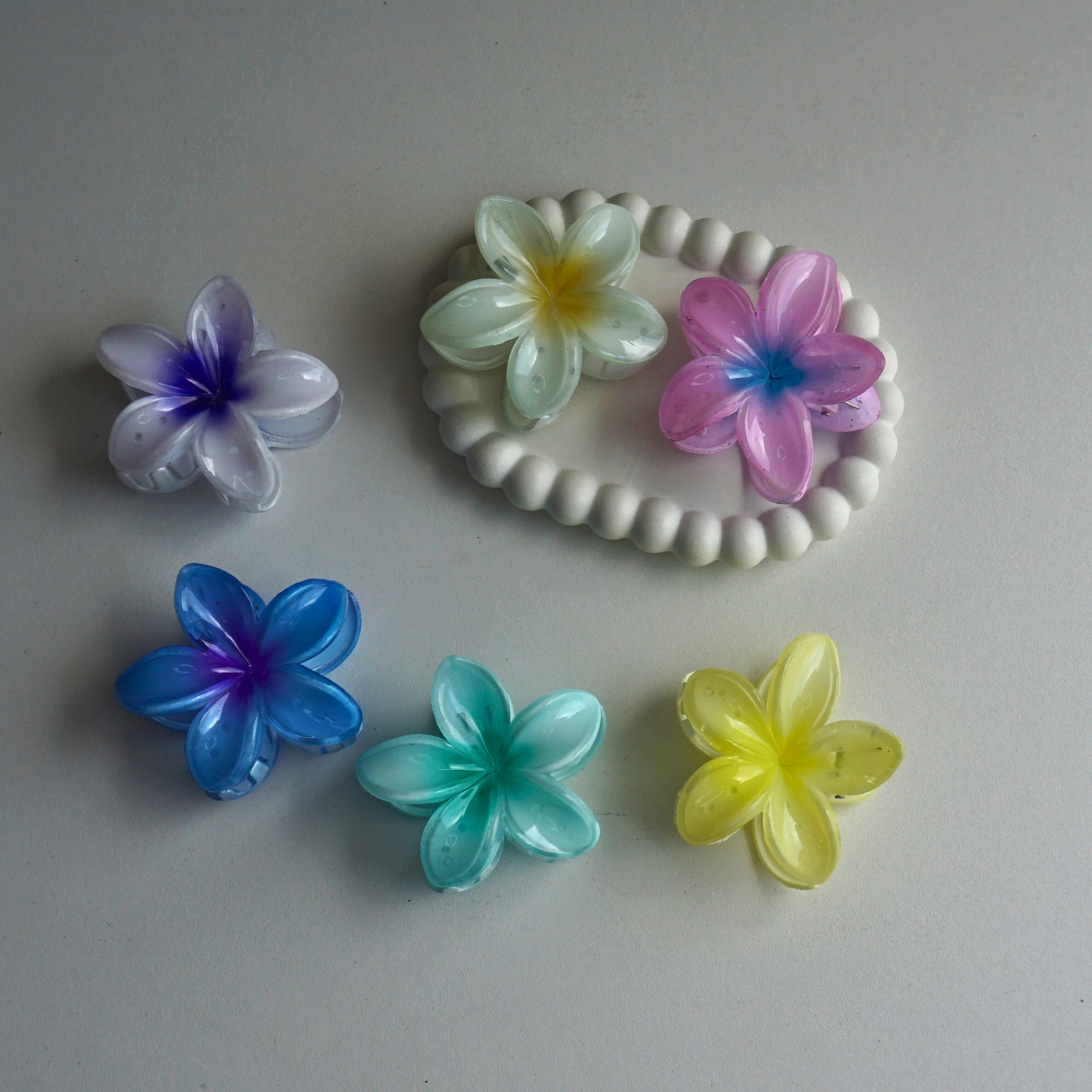 Glossy Flower Hair Claw Version Two -10