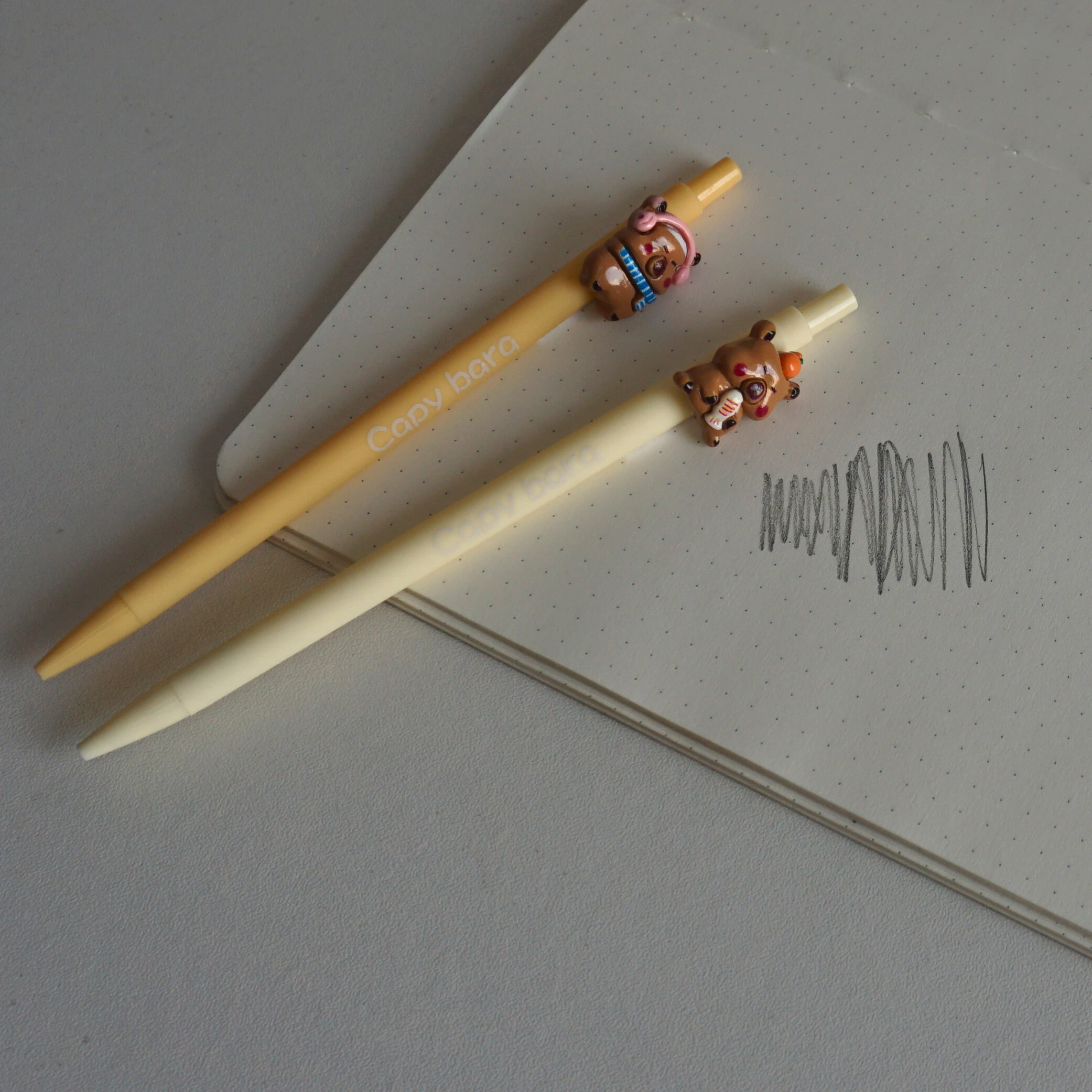 Cute Capybara Charm Mechanical Pencils -4