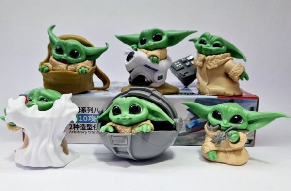 Cute Baby Yoda Action Figures -7