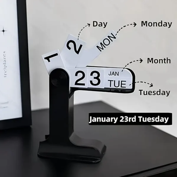 Modern Perpetual Flip Card Desk Calendar -10