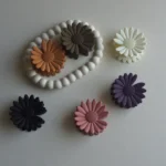 Korean Sunflower Matte Hair Claw Clips -6