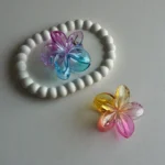 Aesthetic Transparent Gradient Effect Flower Claws -4