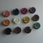Korean Sunflower Matte Hair Claw Clips -10