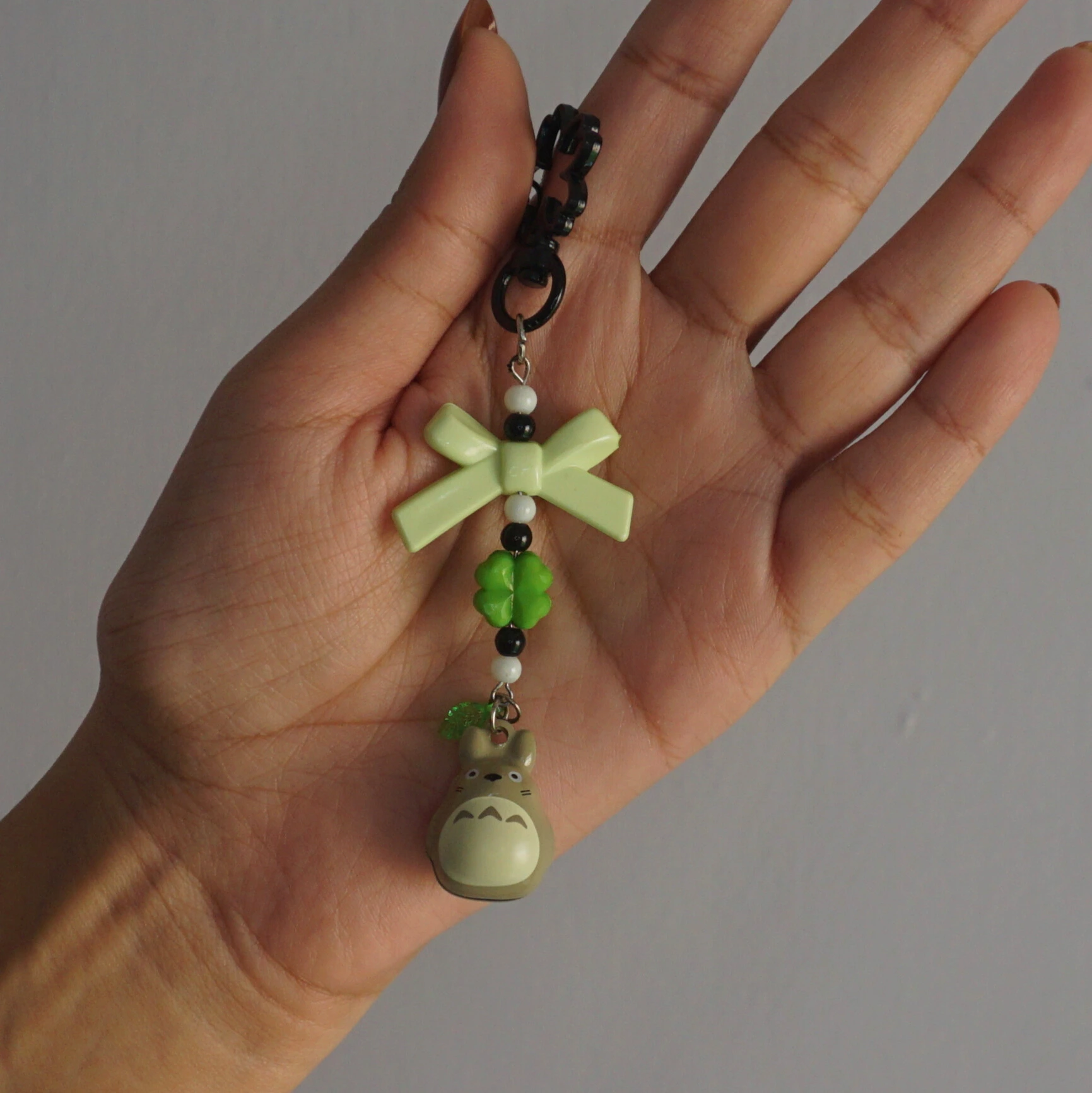 Totoro Ringing Bell Charm Keychain -8