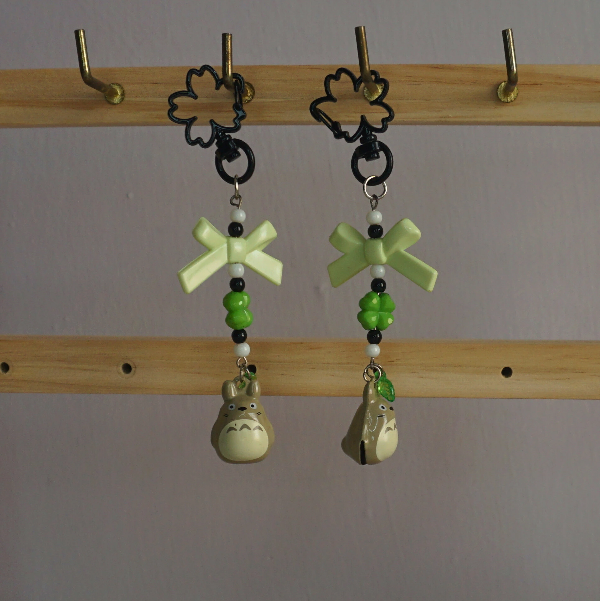 Totoro Ringing Bell Charm Keychain -9