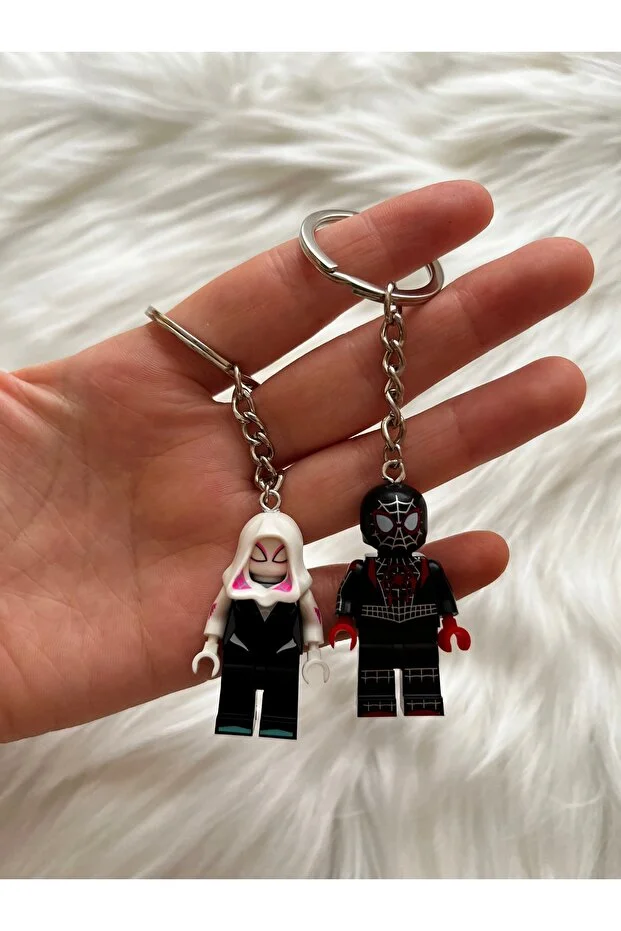 Miles and Gwen Lego Spiderman Keychain -12