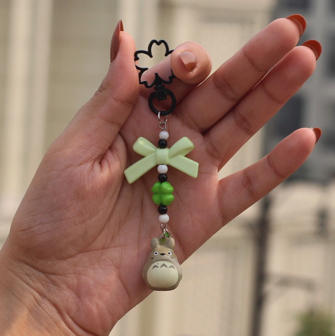 Totoro Ringing Bell Charm Keychain -12