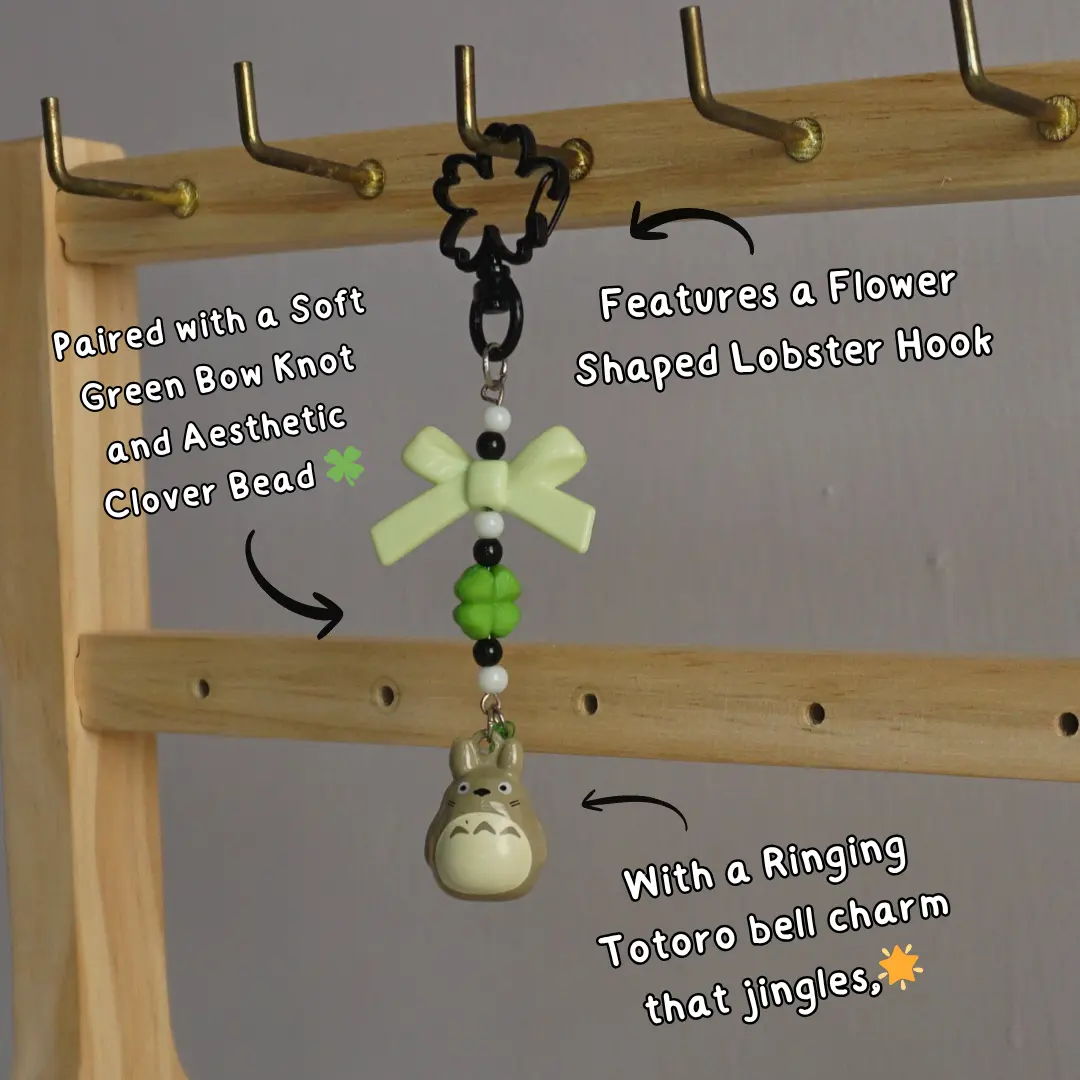 Totoro Ringing Bell Charm Keychain -13
