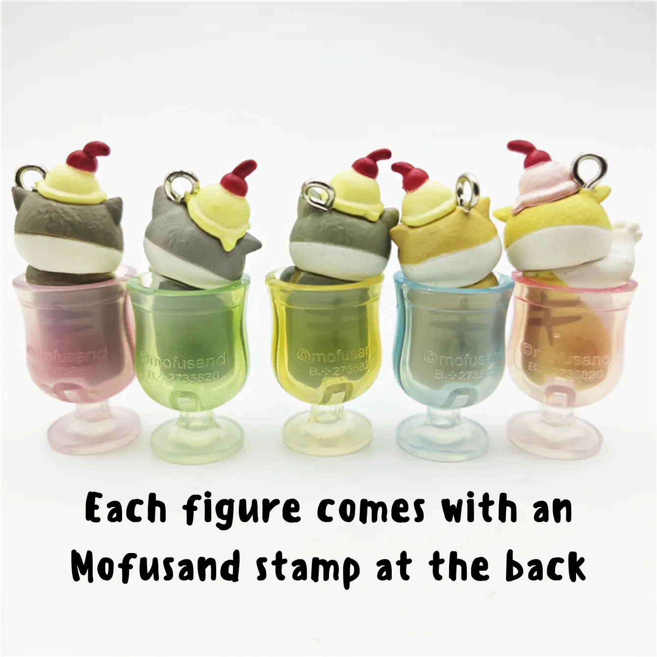 Mofusand Cats Soda Series Keychain Blind Box -2