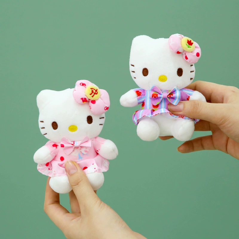 Hello Kitty Frock Closet Plush Keychain -2