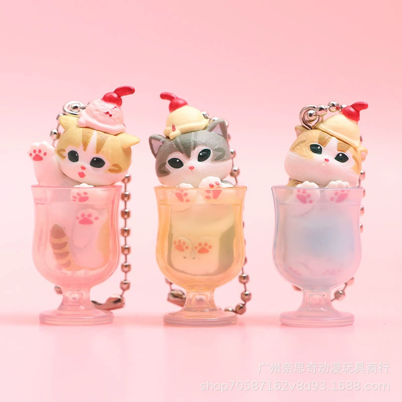 Mofusand Cats Soda Series Keychain Blind Box -5