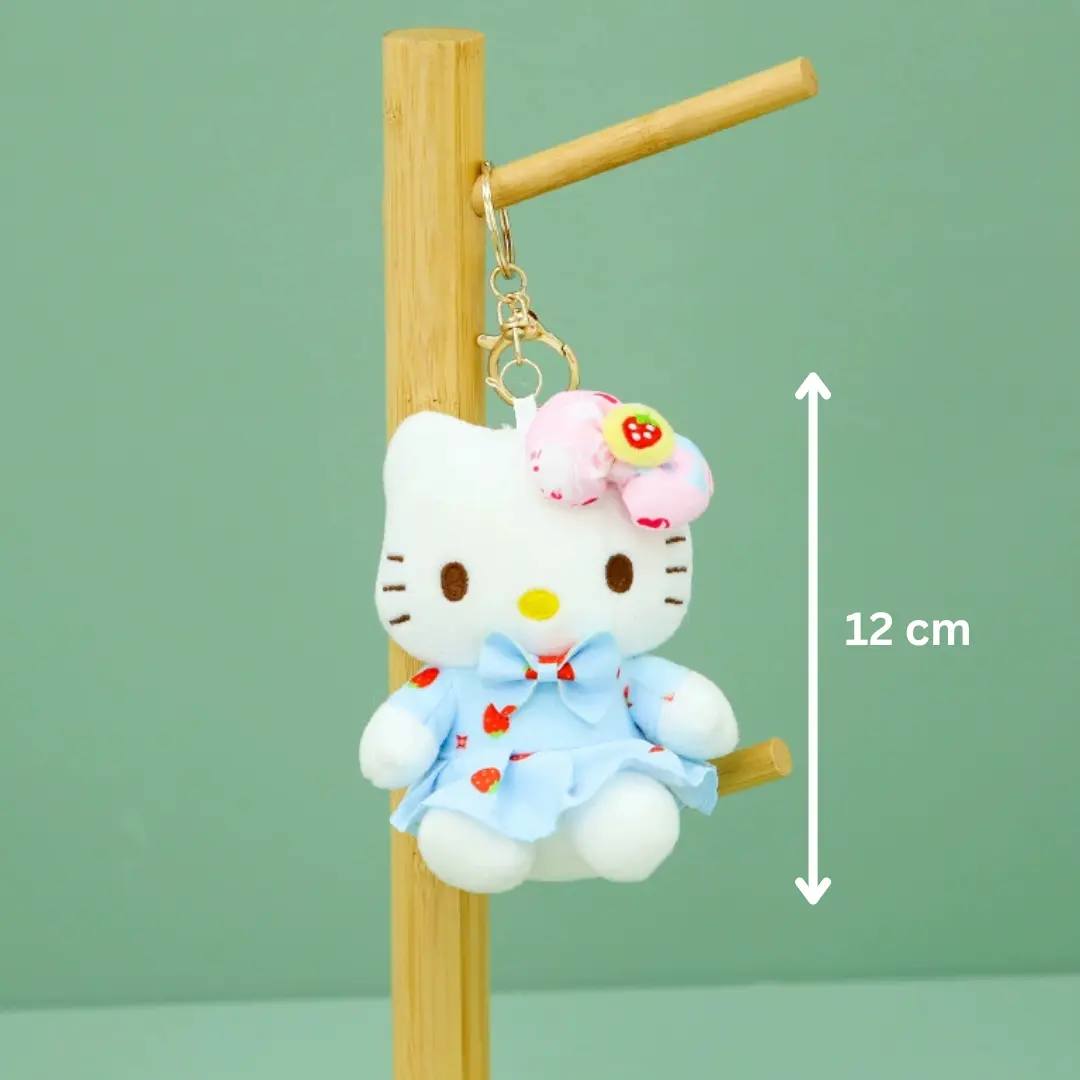 Hello Kitty Frock Closet Plush Keychain -3