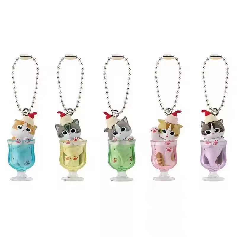 Mofusand Cats Soda Series Keychain Blind Box -11