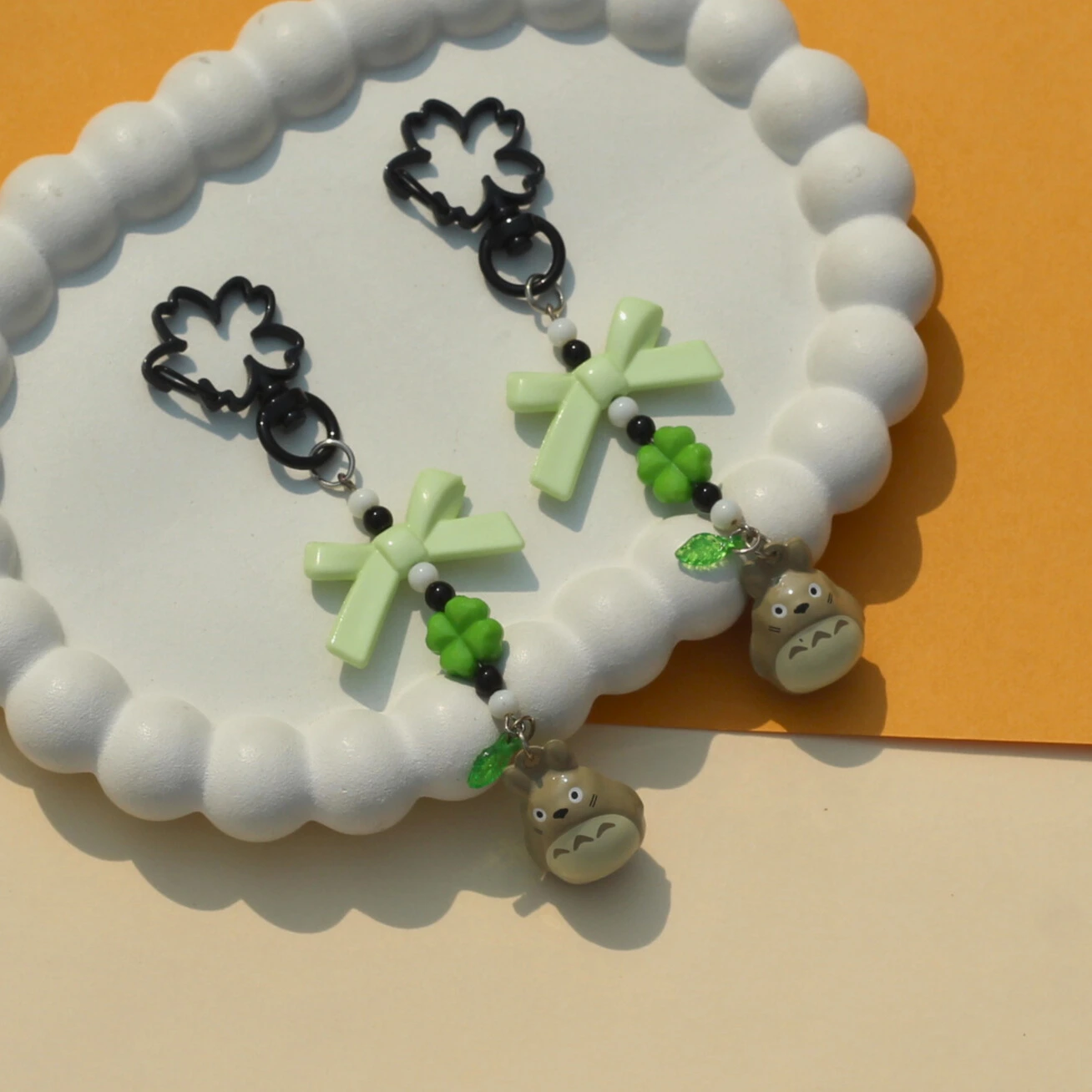 Totoro Ringing Bell Charm Keychain -5