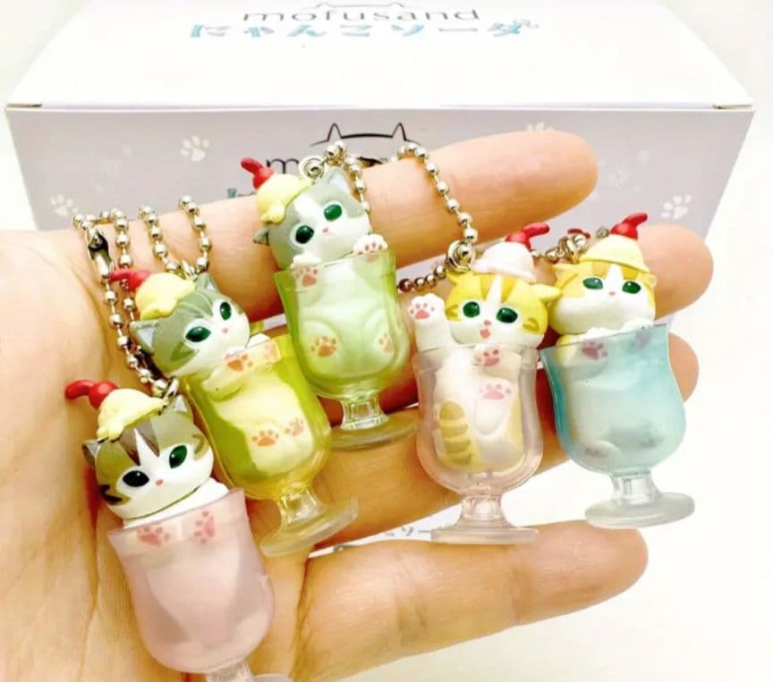 Mofusand Cats Soda Series Keychain Blind Box -23