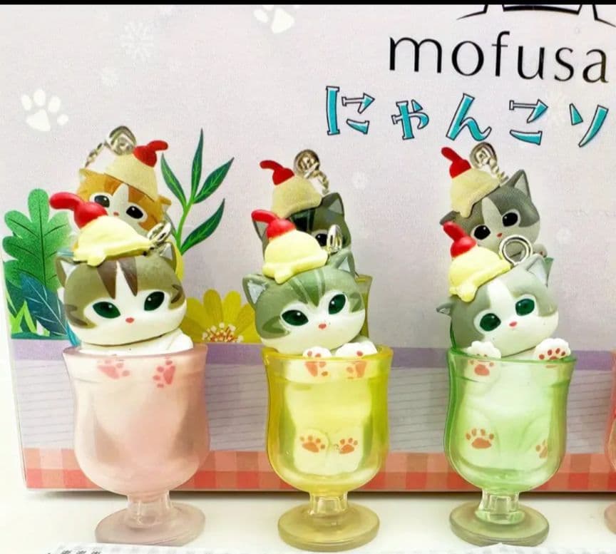 Mofusand Cats Soda Series Keychain Blind Box -24