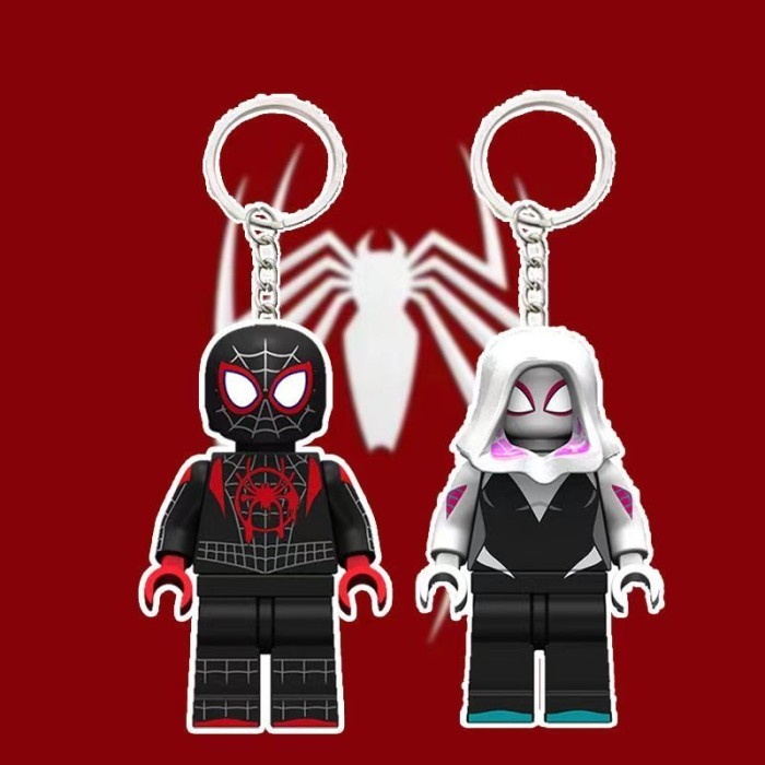 Miles and Gwen Lego Spiderman Keychain -9