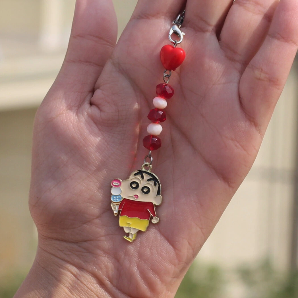 Cute Shin Chan Enamel Phone Charm -5