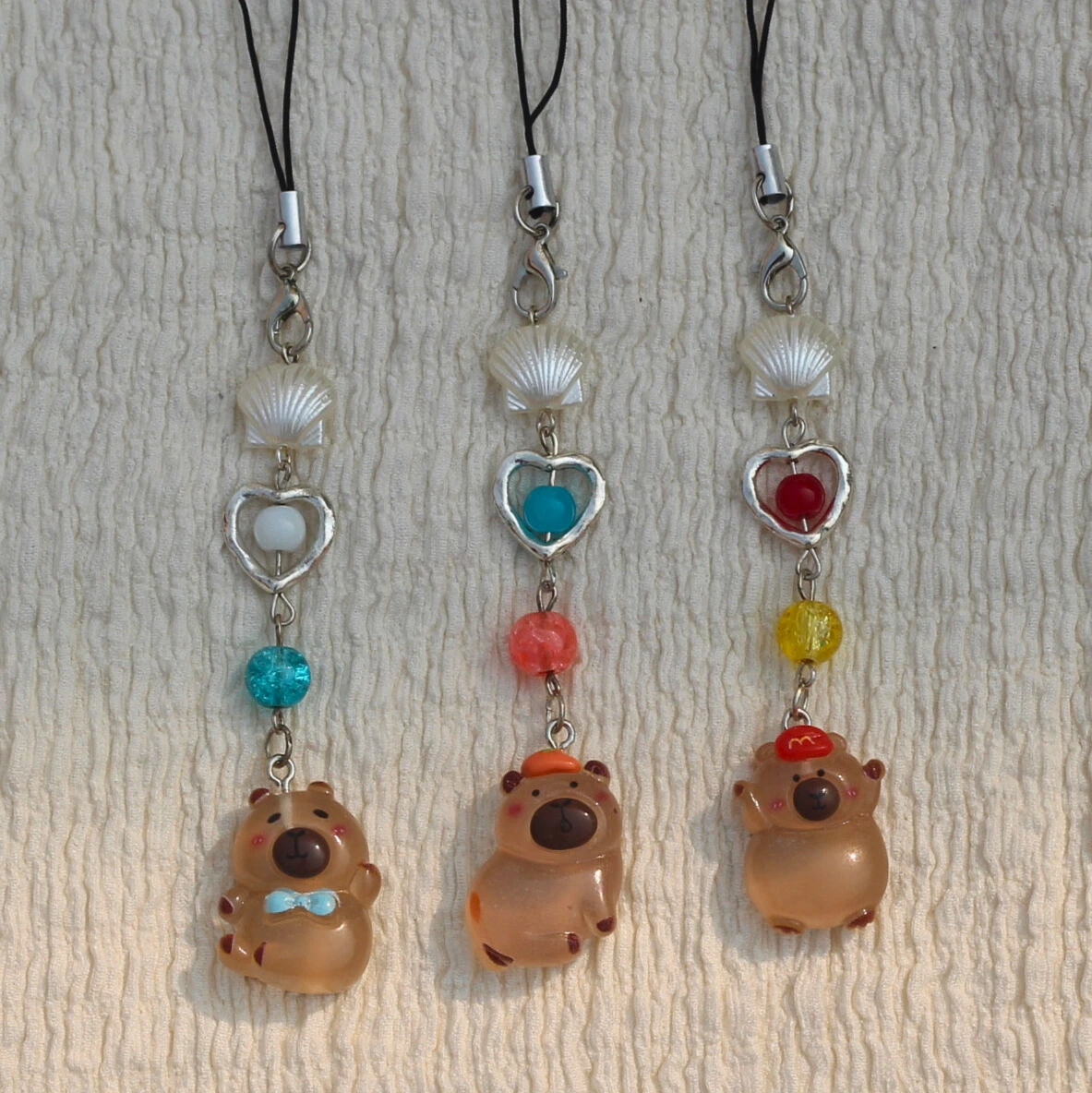 Cute Capybara Phone Charms -3